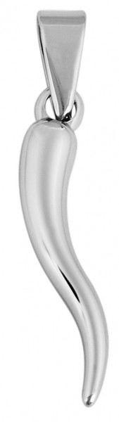 Akzent Edelstahlanhänger in silberfarbig, Breite: 4 mm / Höhe: 33 mm