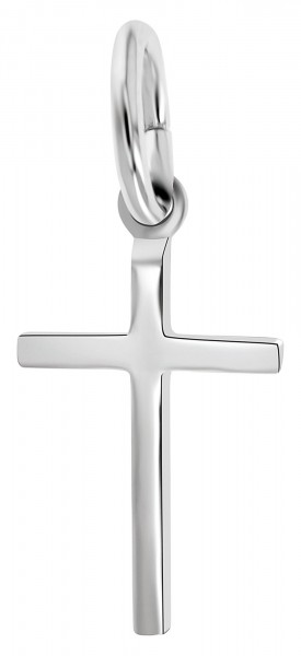 925/- Echt Silber Anhänger (ohne Kette), filigranes Kreuz, rhodiniert