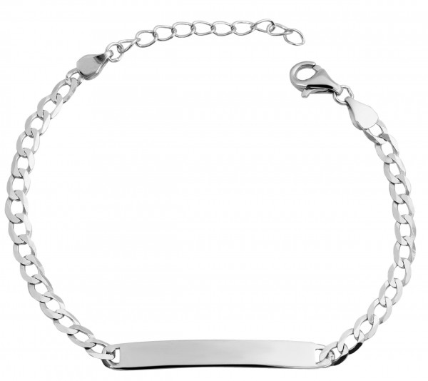 925 Silber Armband, 17+3cm, 925/ rhodiniert, 2,88g