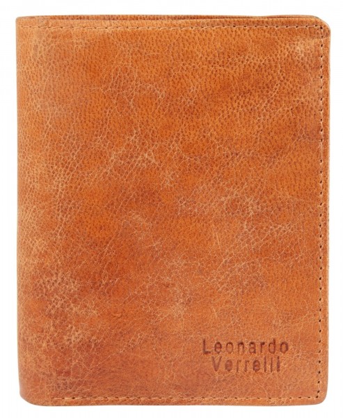 Leonardo Verrelli Herren Geldbörse aus Echtleder, RFID
