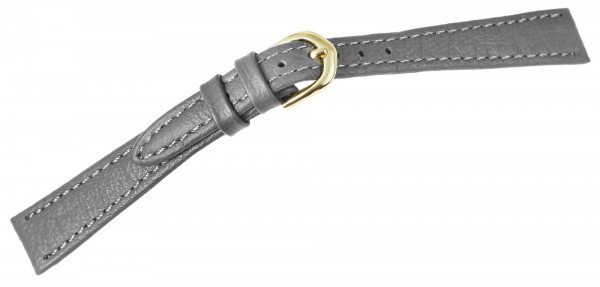 Echt-Lederband in grau, 8 mm