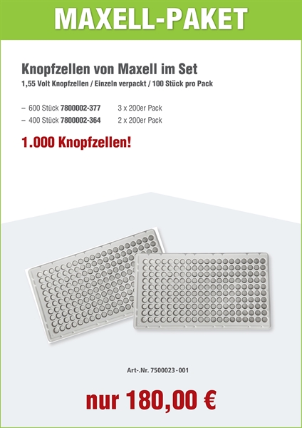 Maxell Aktionspaket Industrieware 377er &amp; 364er