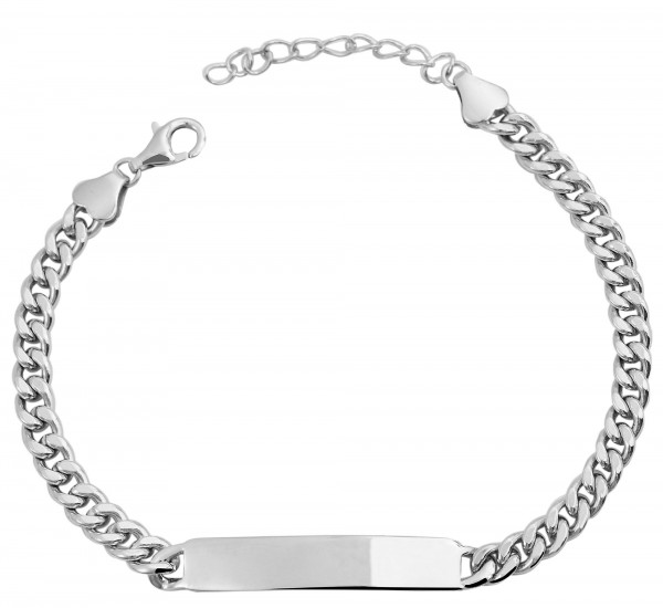 925 Silber Armband , 14+3cm, 925/ rhodiniert, 6g