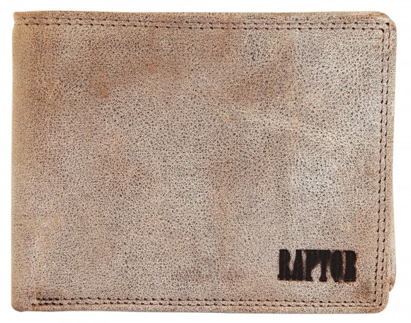 Raptor Herren Geldbörse aus Echtleder. Format 12 x 9 cm.