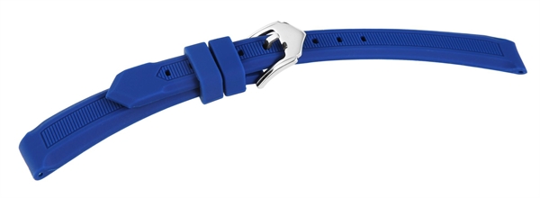 Kautschuck Armband, blau, Dornschließe,