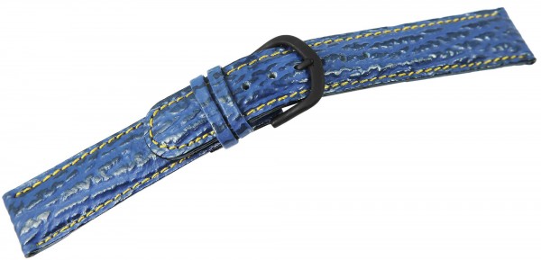 Echt-Lederbänder, blau - 18 mm