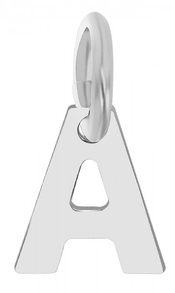 925/- Echt Silber Anhänger (ohne Kette), rhodiniert, Buchstabenanhänger