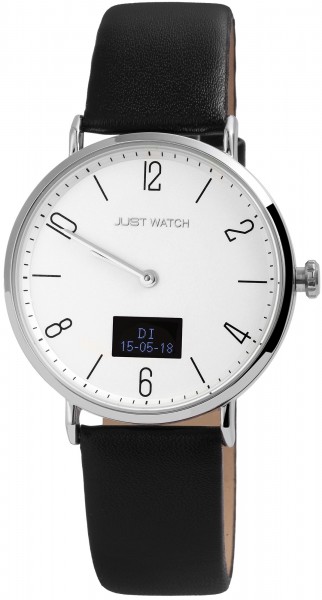 Just Watch JW108 Hybrid Smart Watch Herrenuhr mit Echtlederband - UVP 129,95€