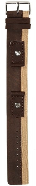 Hochwertiges Echt-Lederband, braun/beige, Gr. 14, 16, 18
