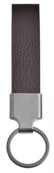 Edelstahl Schlüsselanhänger mit Echt Lederband, 20x10,7cm