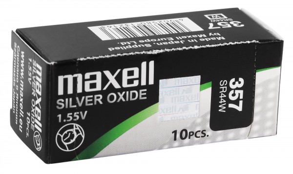 Maxell Silver Oxide Knopfzellen, Verpackungseinheit 10 Stück