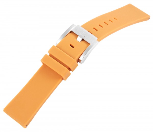 TW Steel Silikon-Uhrenarmband, orange, Dornschließe, 22 mm