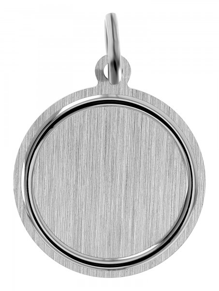 925/- Echt Silber Münzanhänger, rhodiniert, Ø 16 mm