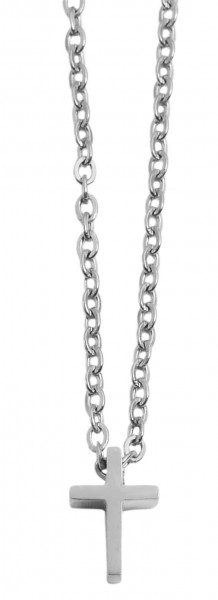 Akzent Edelstahl Halskette mit Anhänger, Länge: 43+5cm