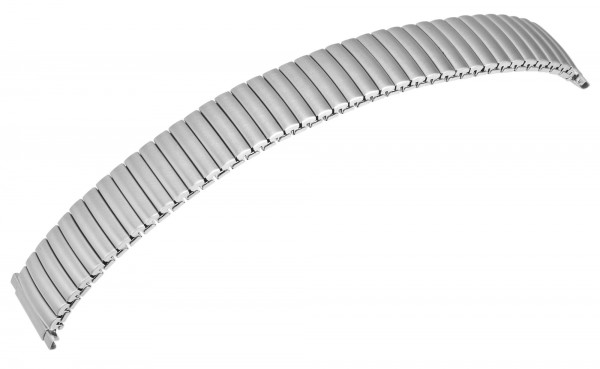 Edelstahl Zugarmband für Uhren, mattiert, flexibler Bandanstoß 16 mm - 23 mm