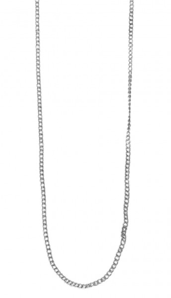 Echtsilber Halskette aus 925/- Sterling Silber, Flachpanzermuster, Breite 1 mm, Stärke 0,6 mm