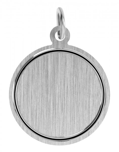 925/- Echt Silber Münzanhänger, rhodiniert, Ø 20 mm