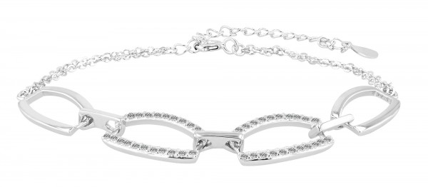 925/- Echt Silber Armband &quot;Hermina&quot;, 17 + 5 cm