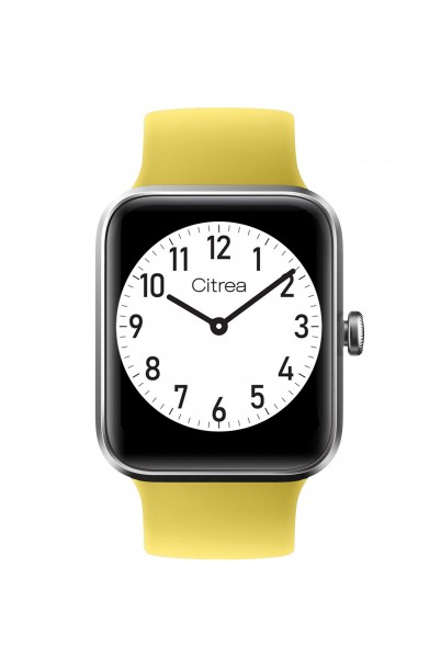Citrea Smartwatch, gelb/silberfarbig