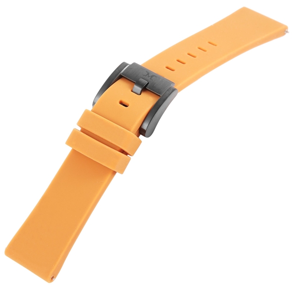 TW Steel Silikon-Uhrenarmband, orange, Dornschließe, 22
