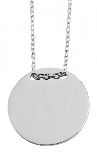 925 Silber Halskette, 43+5cm, 925/rhodiniert, 3,3g